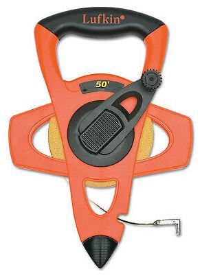 

Hi-Viz Orange Reel Fiberglass Tapes 1 2 in x 50 ft 1 8 in Grad