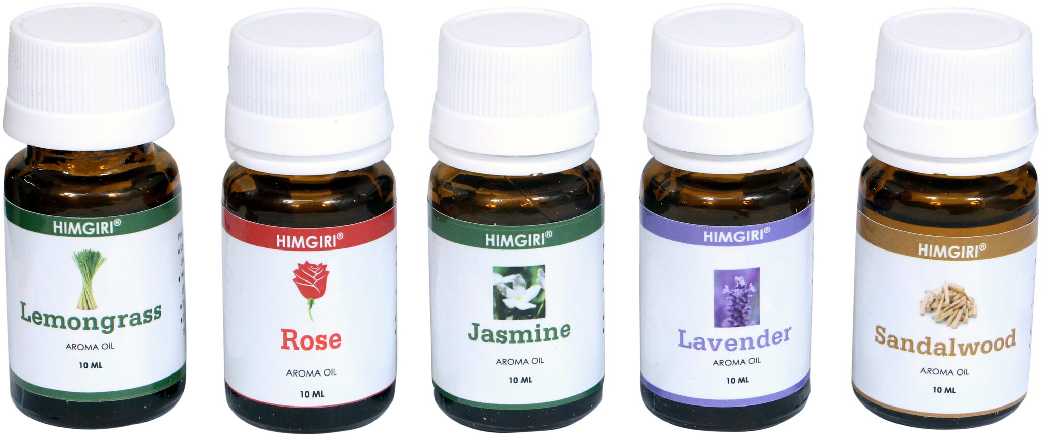 

Himgiri Aroma Diffuser Oil (Lemongrass Lavender Sandal Rose Jasmine) - 10 ML each