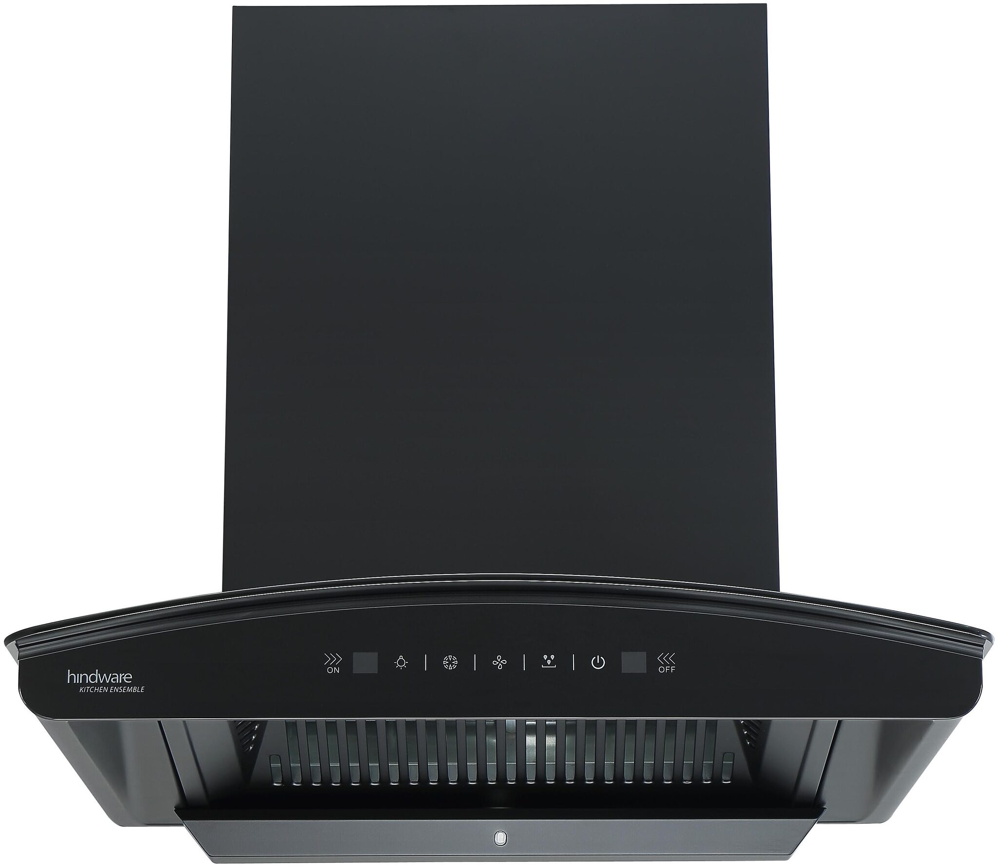 

Hindware Wall Mounted 60 cm 1200 m3 h Black Chimney ( Nadia BLK 60 )