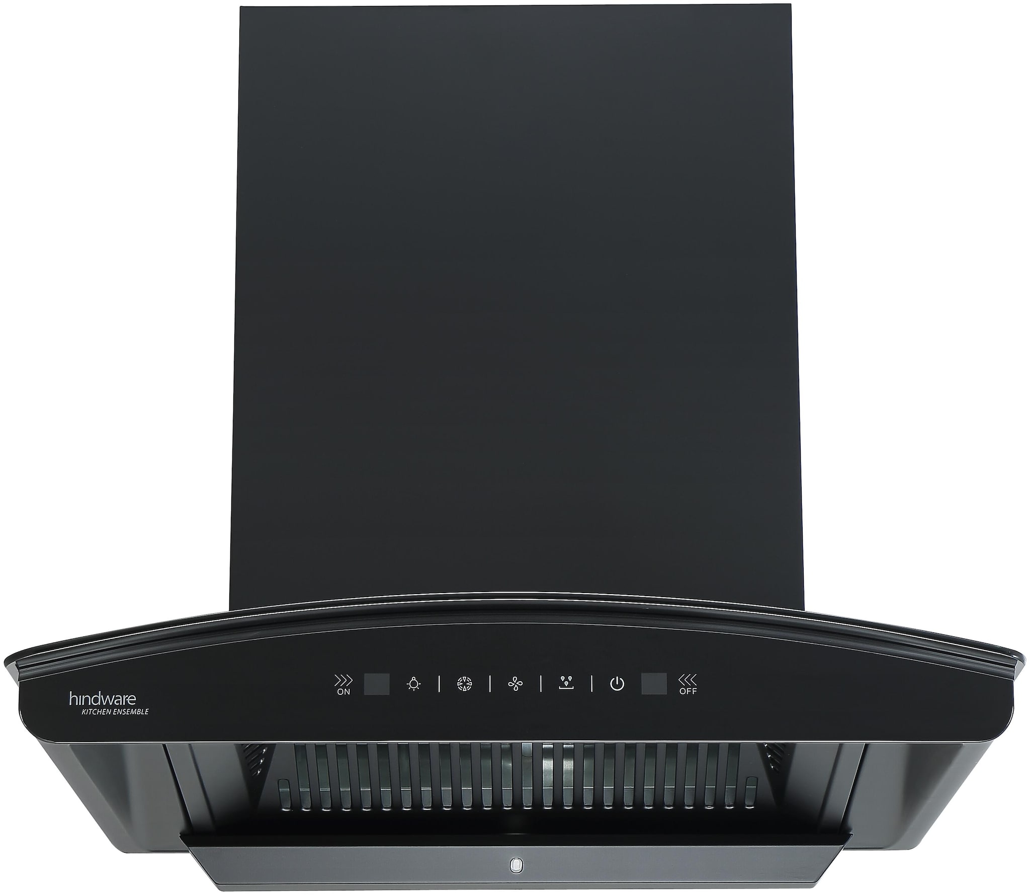 

Hindware Wall Mounted Auto Clean 60 cm 1200 m3 h Black Chimney ( Nadia BLK 60 )