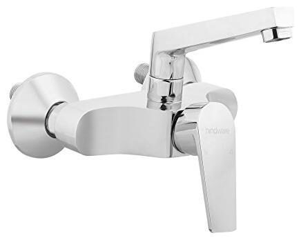 

Hindware Wall Mount Steel Basin and Sink Mixers ( Knob Controlled )