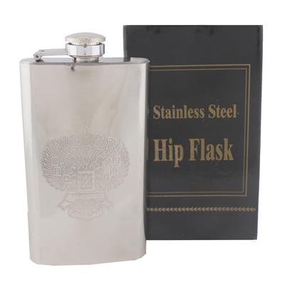

Premsons Rectangle Hip Liquor Flask -Silver (5 oz)