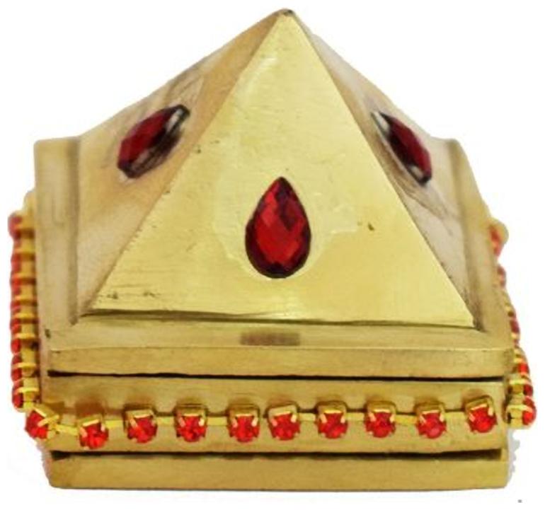 

Holy Krishna Energized VASTU DOSH NIVARAN BRASS PYRAMID