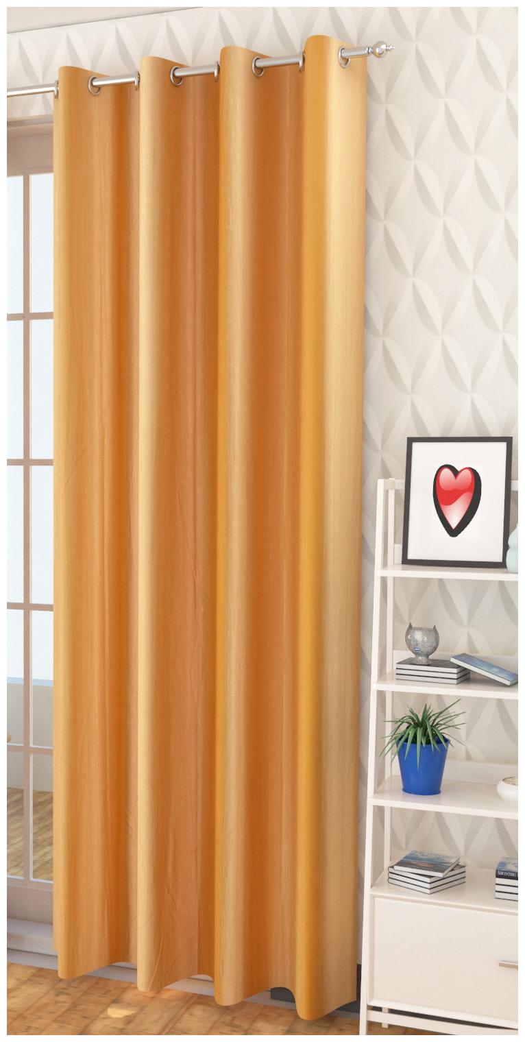 

HOMA DORN Polyester Window Blackout Beige Regular Curtain ( Eyelet Closure Solid )