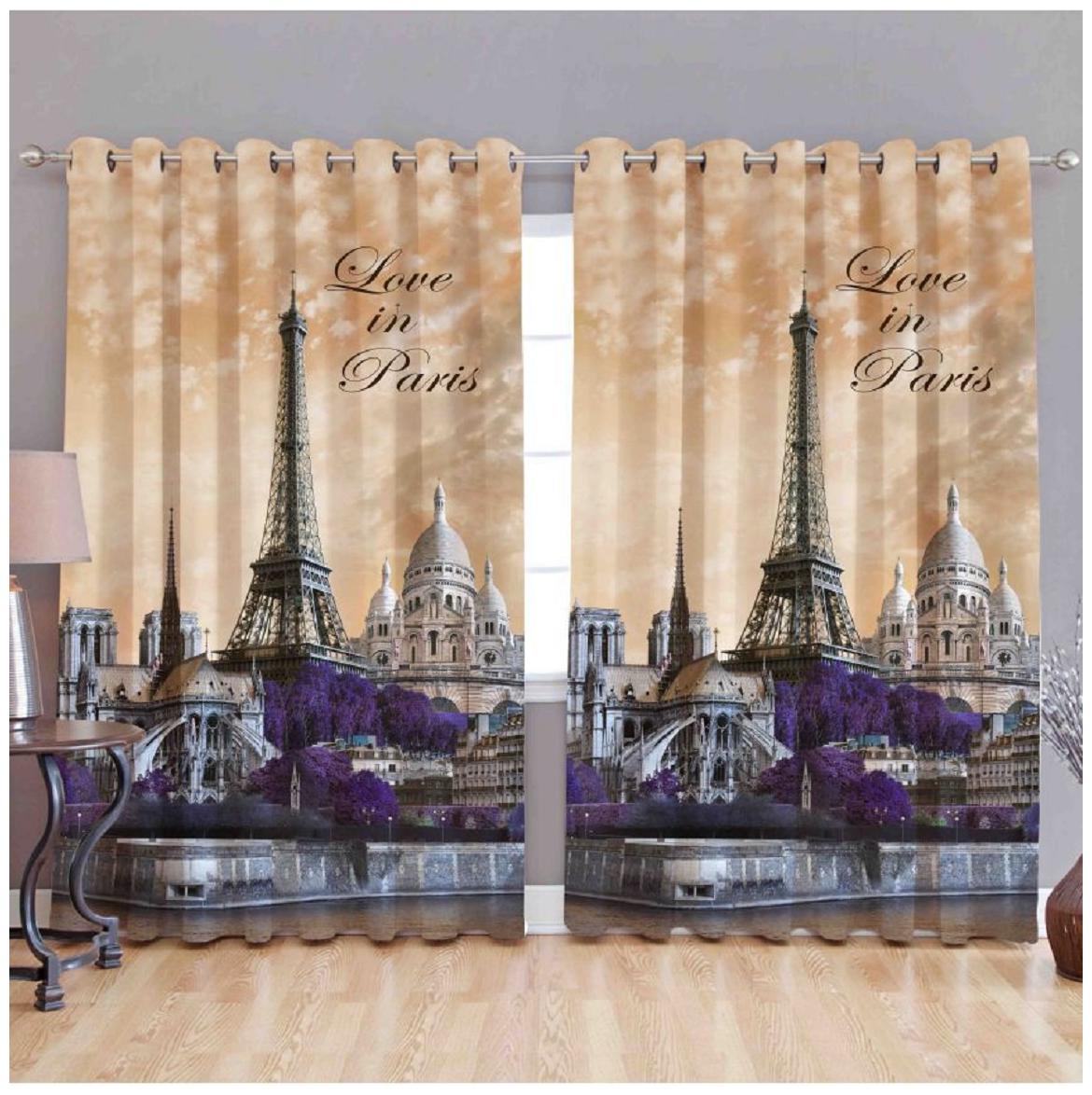 

HOMA DORN Polyester Window Blackout Multi Regular Curtain ( Eyelet Closure Floral )