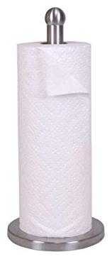 

Home Basics Free-Standing Stainless Steel Paper Towel Holder with Weighted Base