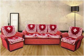 Buy Home Crown 5 Seater Sofa Cover Set Premium Quality Cotton