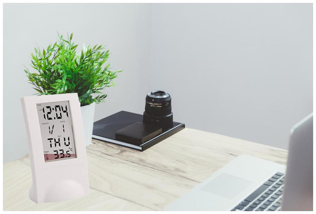 

Caryn Plastic Digital Table clock ( Set of 1 )