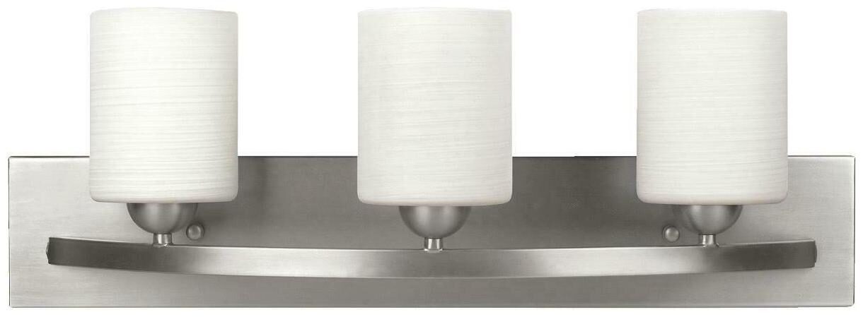 

Home Impressions Hampton 3-Bulb Brushed Nickel Bath Light Bar IVL370A03BPT - 1