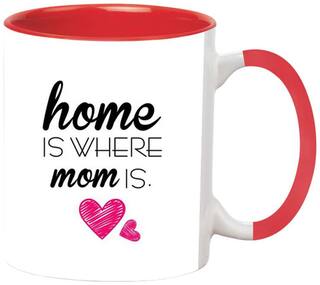 Home Is Where Mom Is Ceramic Coffee Mug by Ashvah - MUG1327