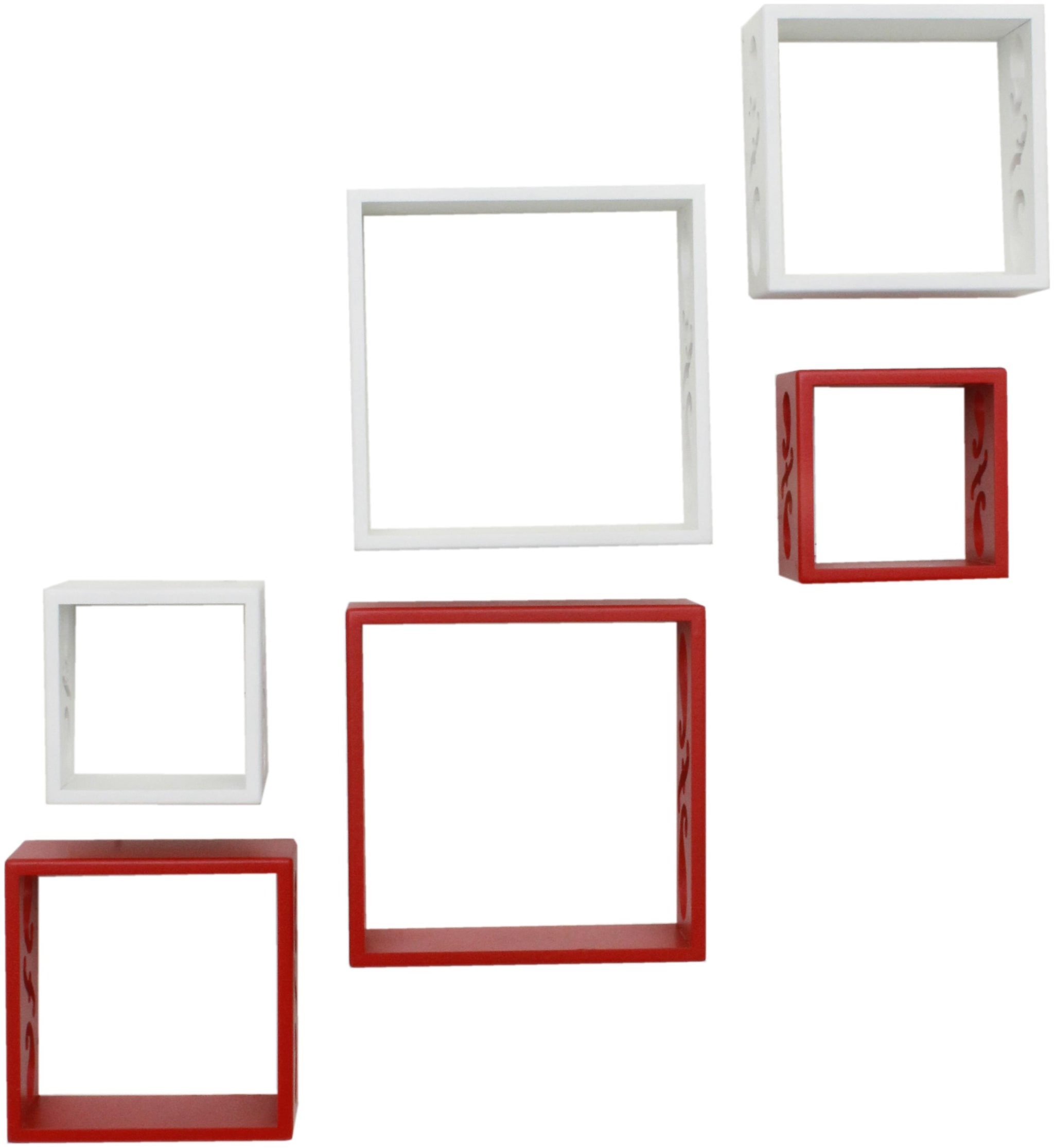 

Home Sparkle Cube Wall Shelves -Set Of 6