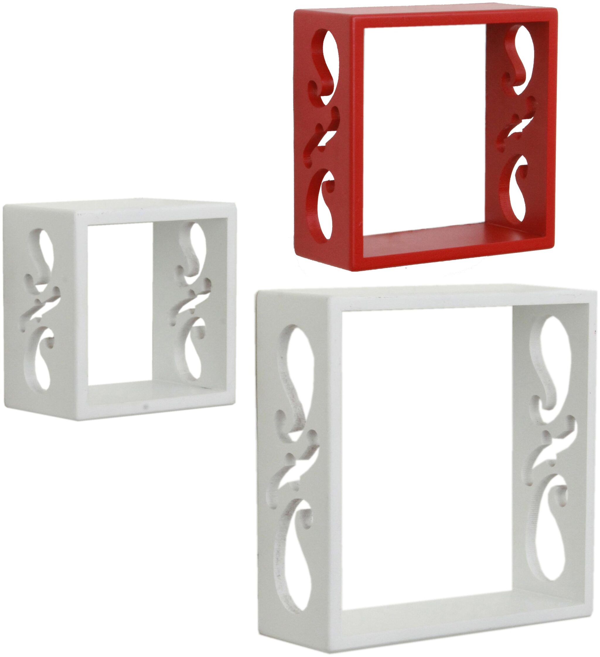 

Home Sparkle 3 Cube Shelves (White And Red)