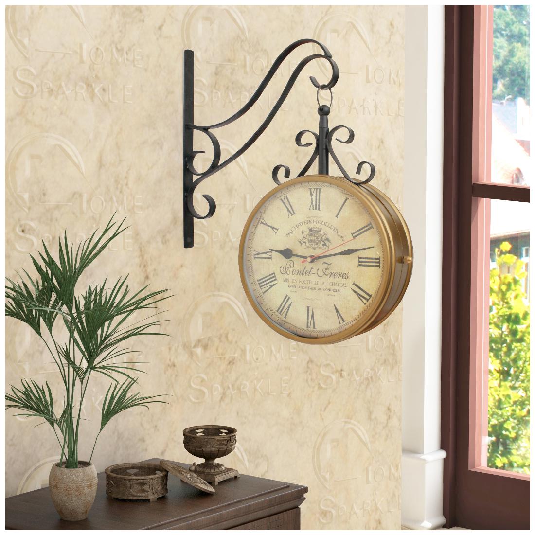 

Home Sparkle Steel Analog Wall clock ( Set of 1 )