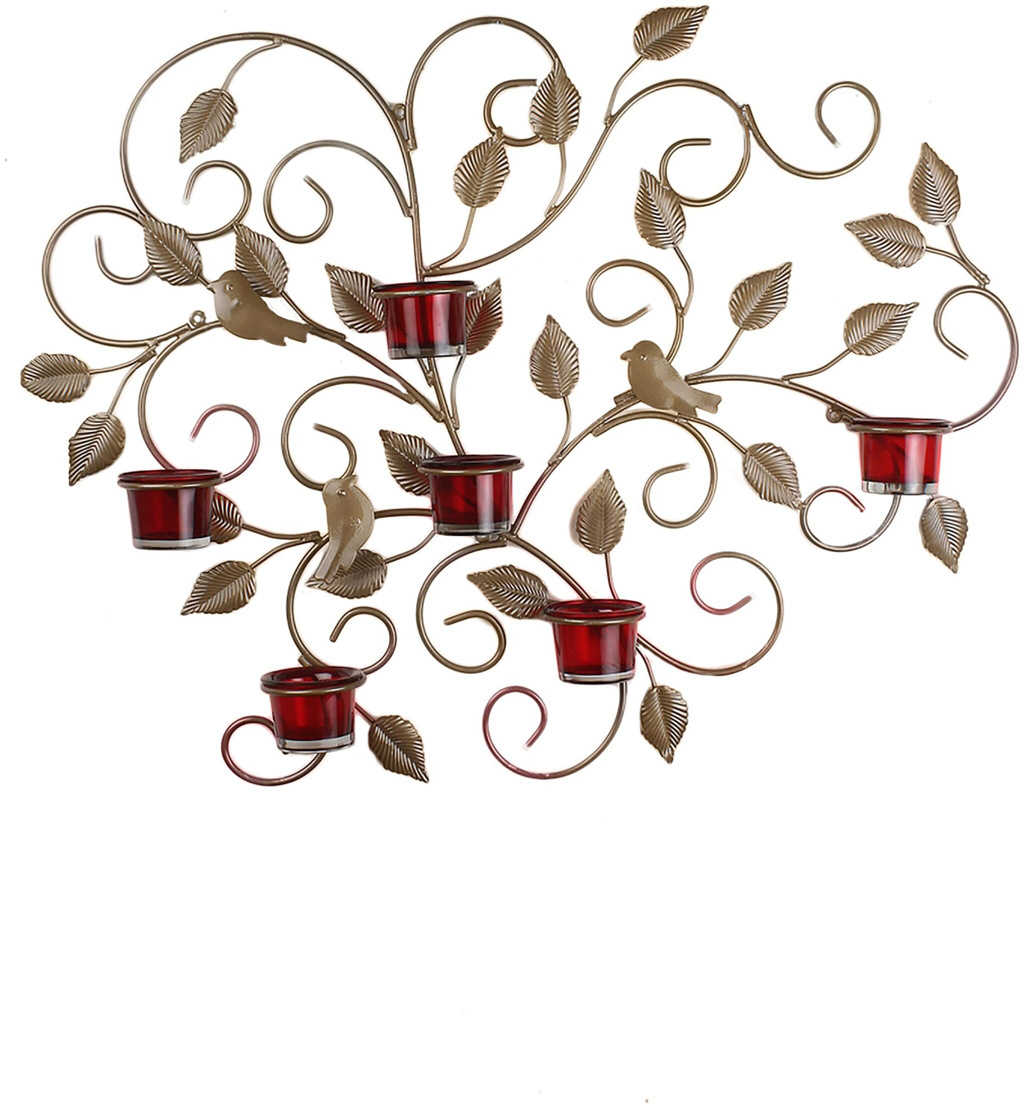 

Home Sparkle Iron Golden Candle holder