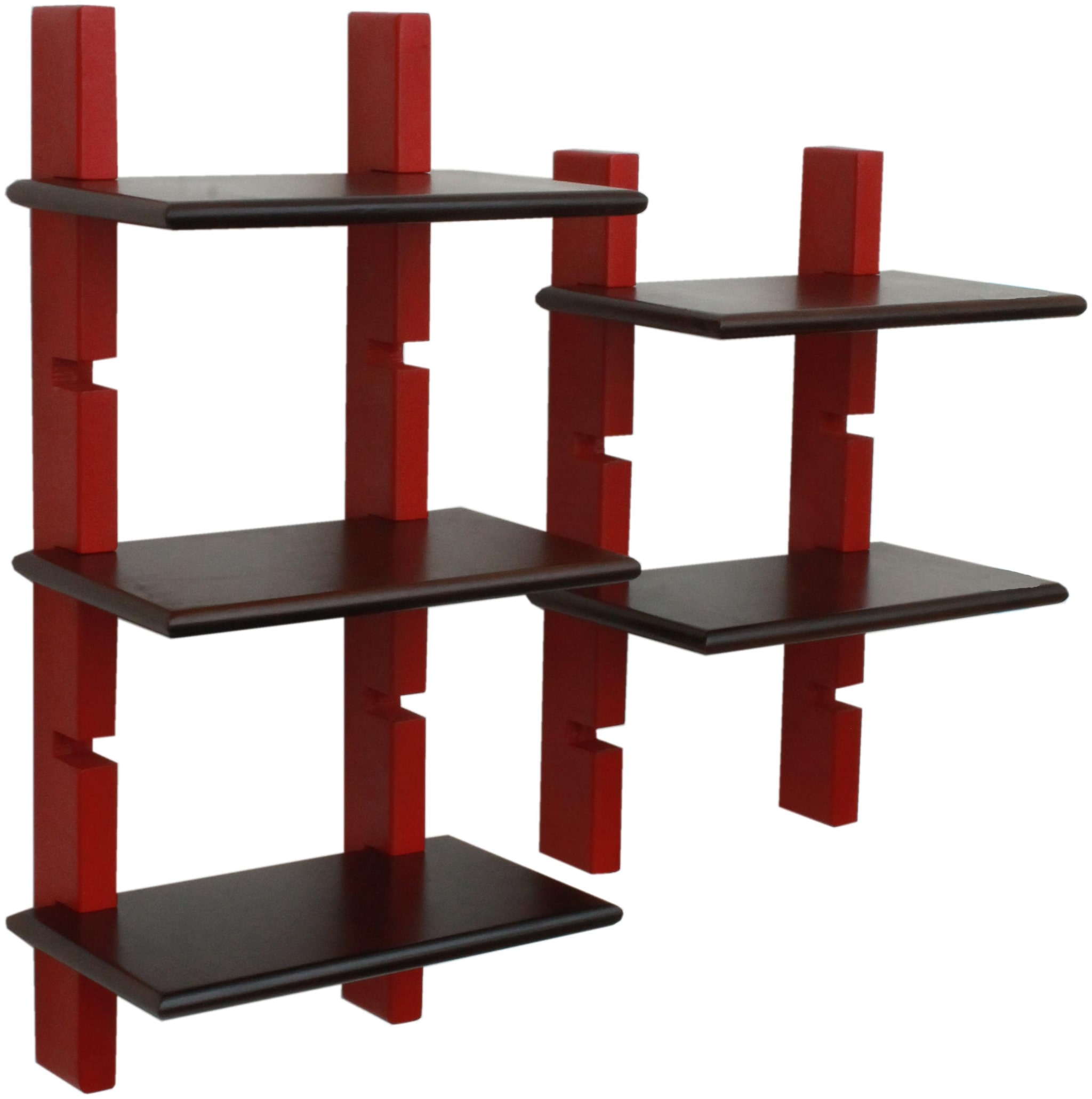 

Home Sparkle Ladder Shelf (Red And Brown)
