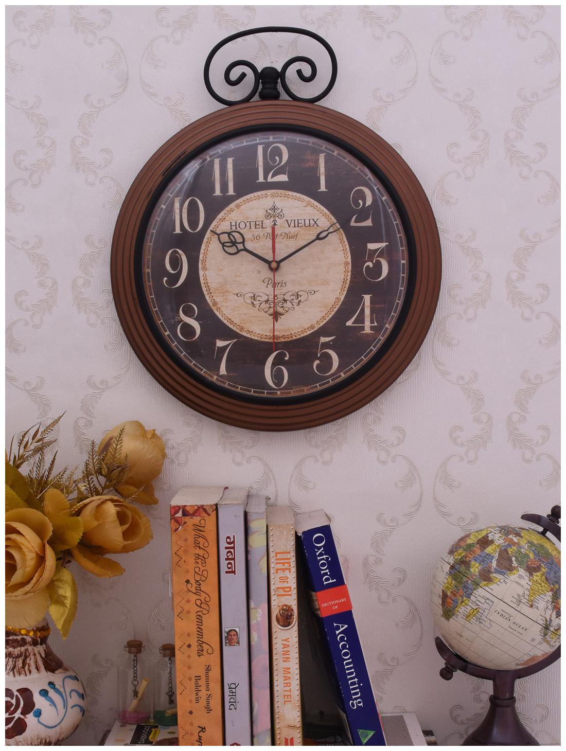 

Home Sparkle Metal Analog Wall clock ( Set of 1 )
