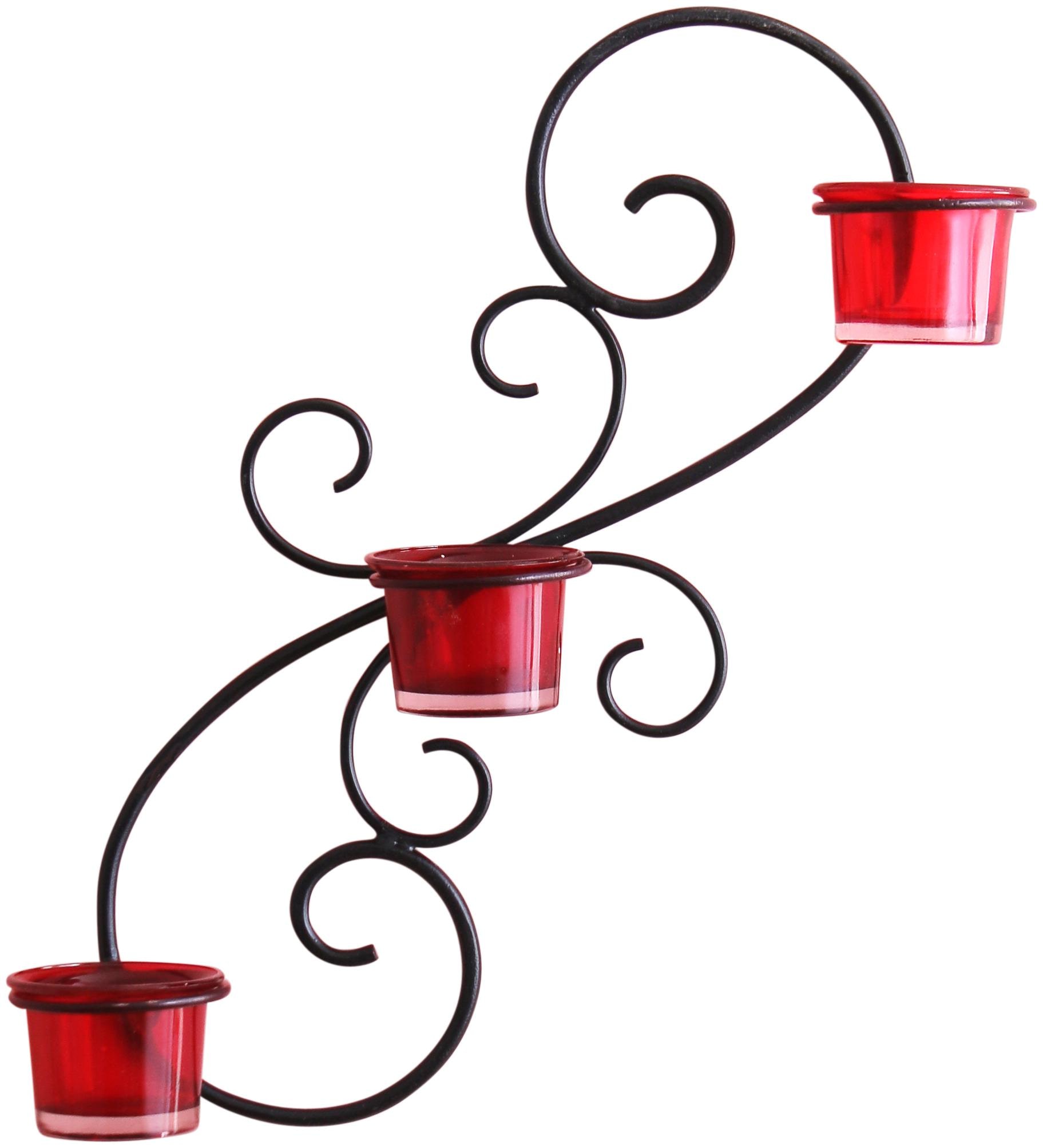 

Home Sparkle Iron Black Tea light holder