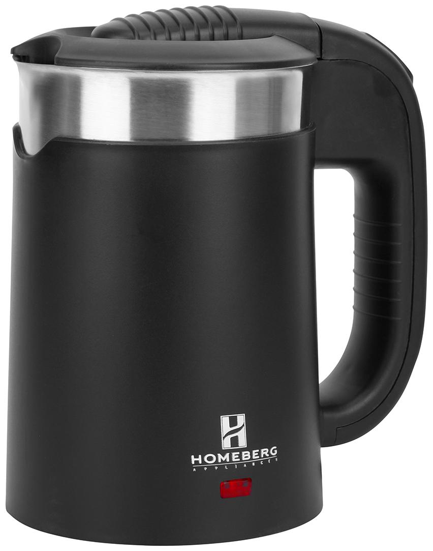

HOMEBERG HK122 0 5 L Silver Electric Kettle ( 1100 W )