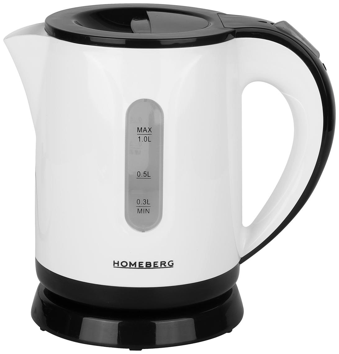 

HOMEBERG HK151 1 L White Electric Kettle ( 900 W )