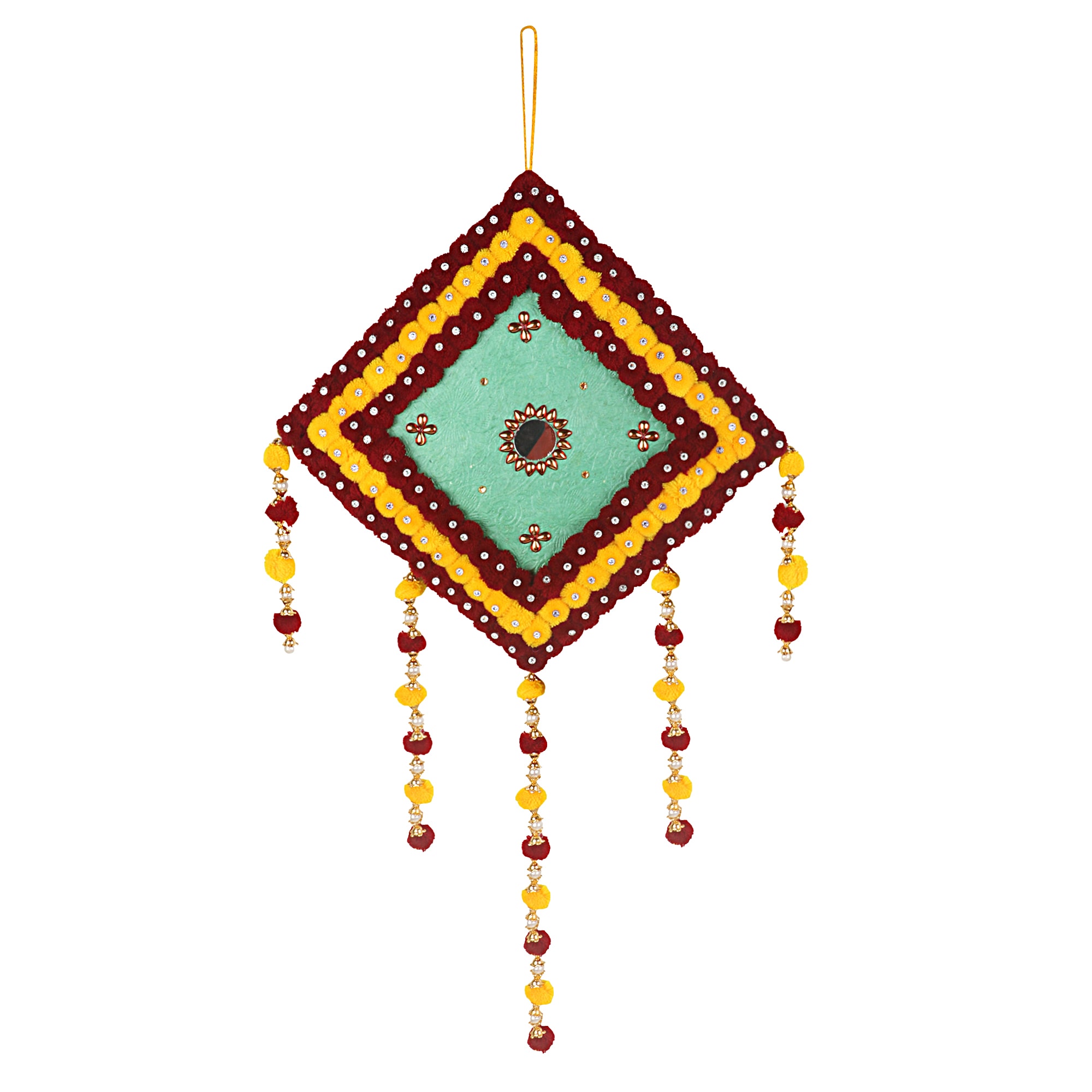 

HomeDecor Wall Hanging PomPom Living roomBedroom Hanging HandMade