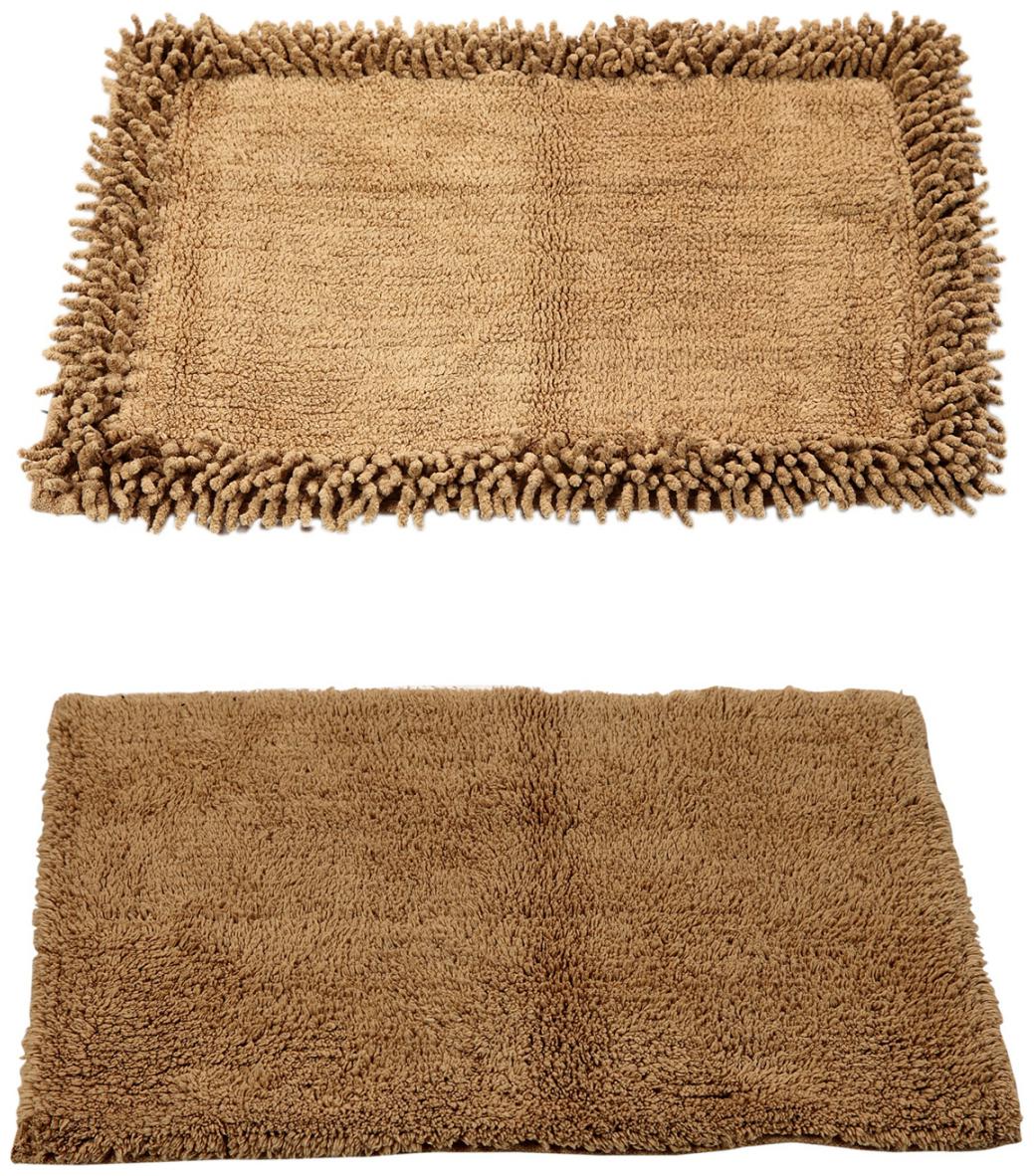 

Homefurry Beige Cotton Bath Mats - Buy 1 Get 1