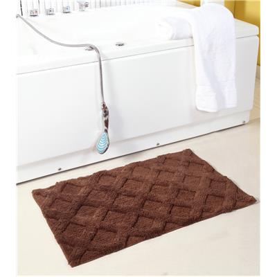

Homefurry Brown Riggy Waffle Bath Rug