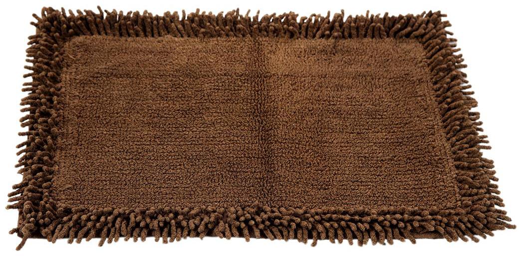 

HOMEFURRY Brown Cotton Bath Mat 40x60 cm