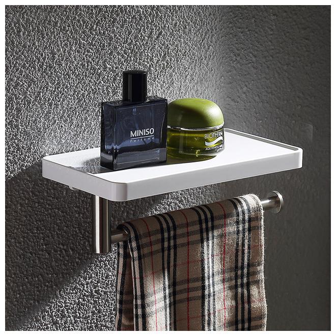 

Homegear HGI-018 Italia Plastic Wall Shelf (White)