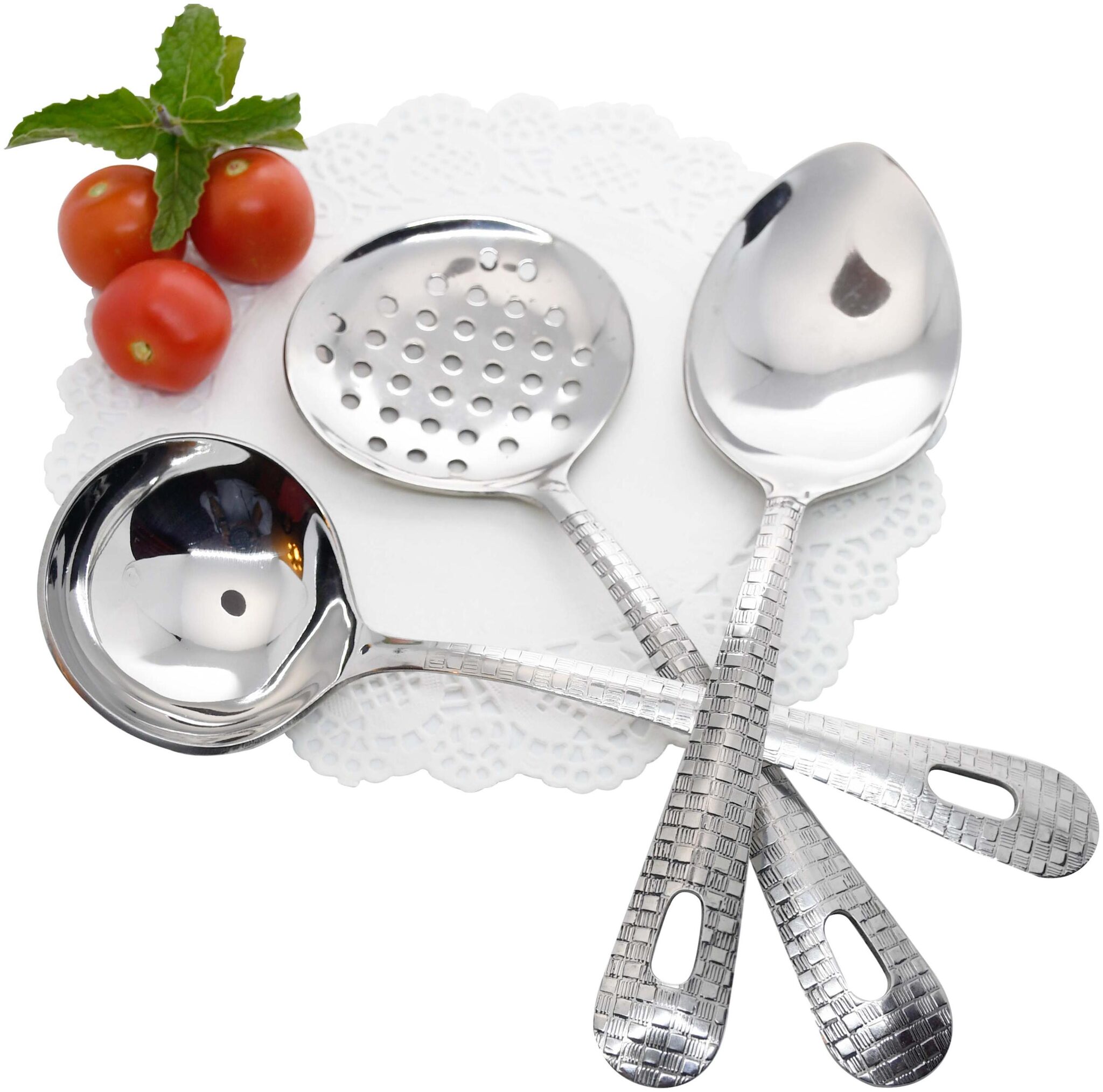 

Homeish Stainless Steel Serving Tool Set of 3 pcs