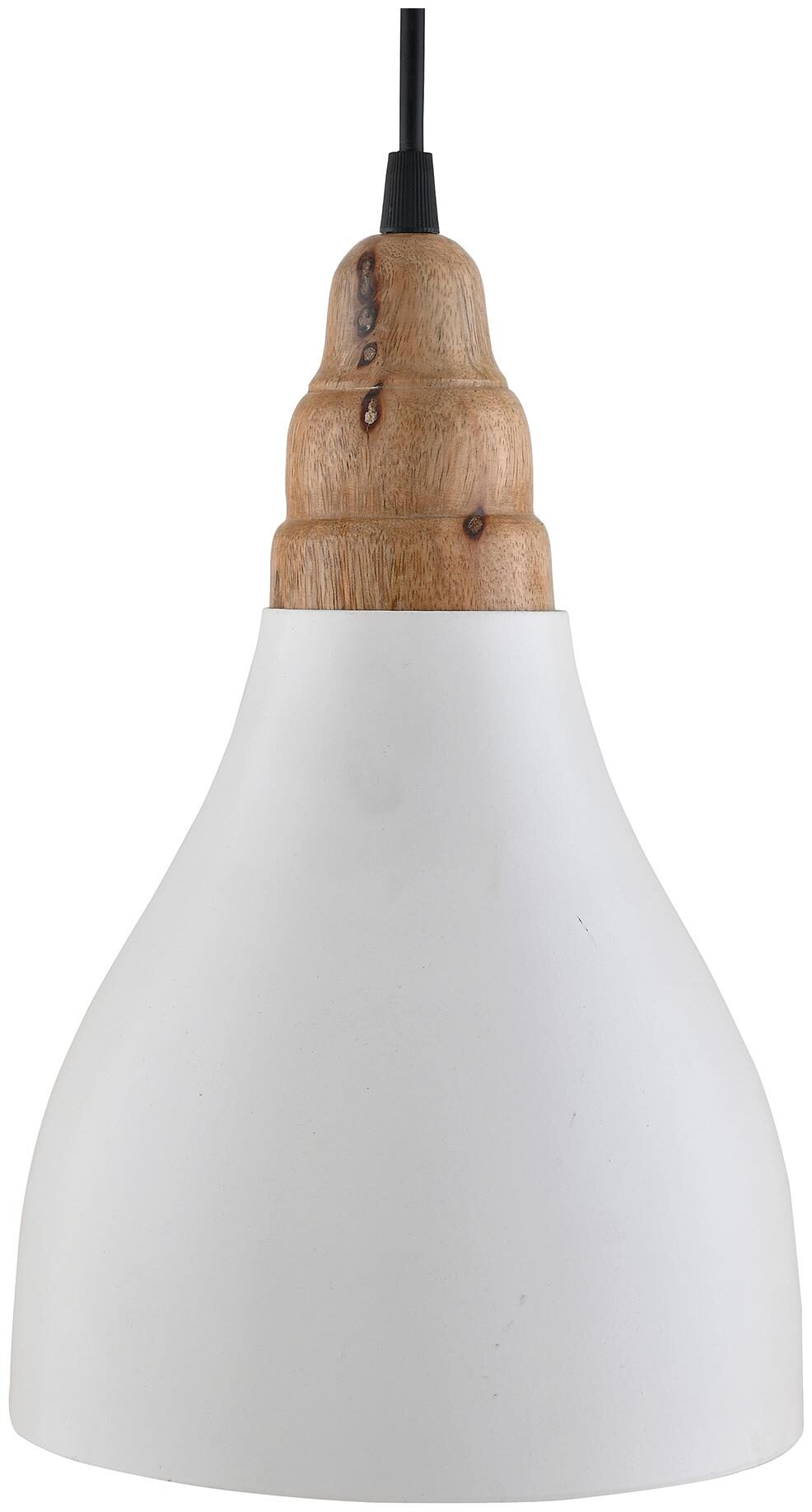 

Homesake Croft Metal Wood Pendant Light White Metal Natural Hanging Ceiling Light Step