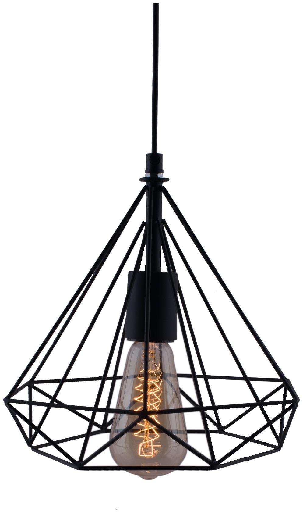 

Homesake Edison Filament Hanging DIAMOND caged E27 Holder Decorative Urban Retro style