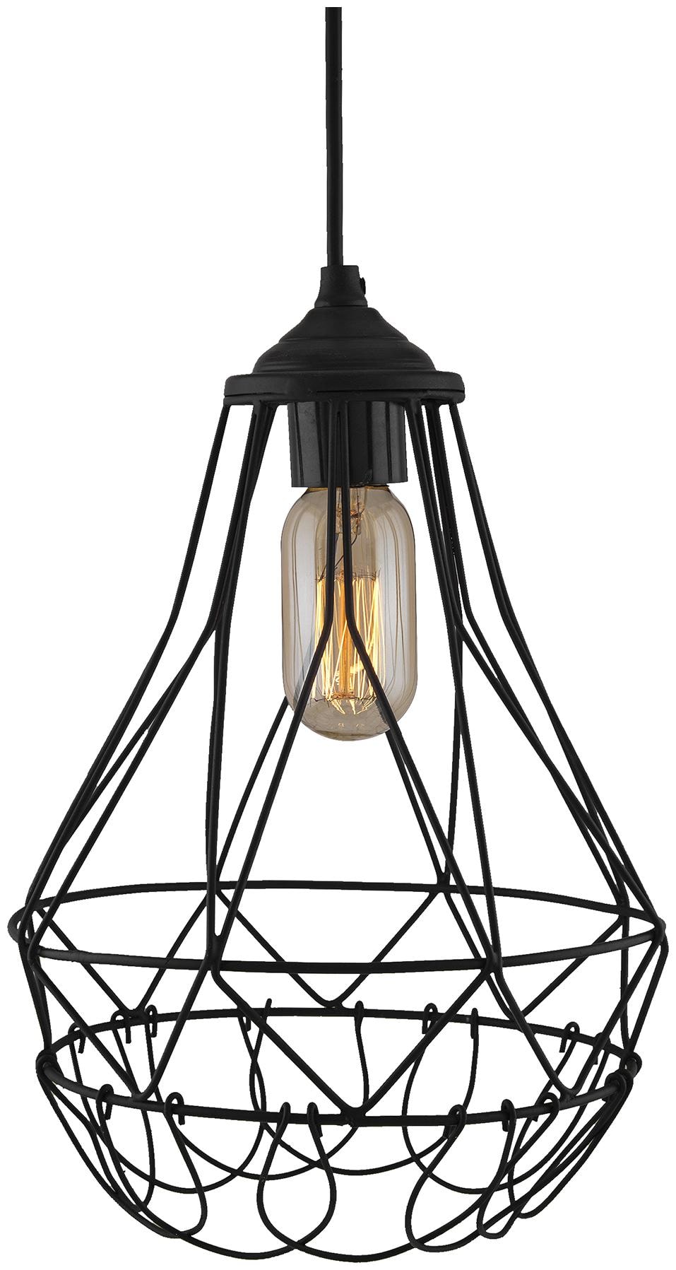 

Homesake Hanging Black Steel Diamond Pendant foldable bottom