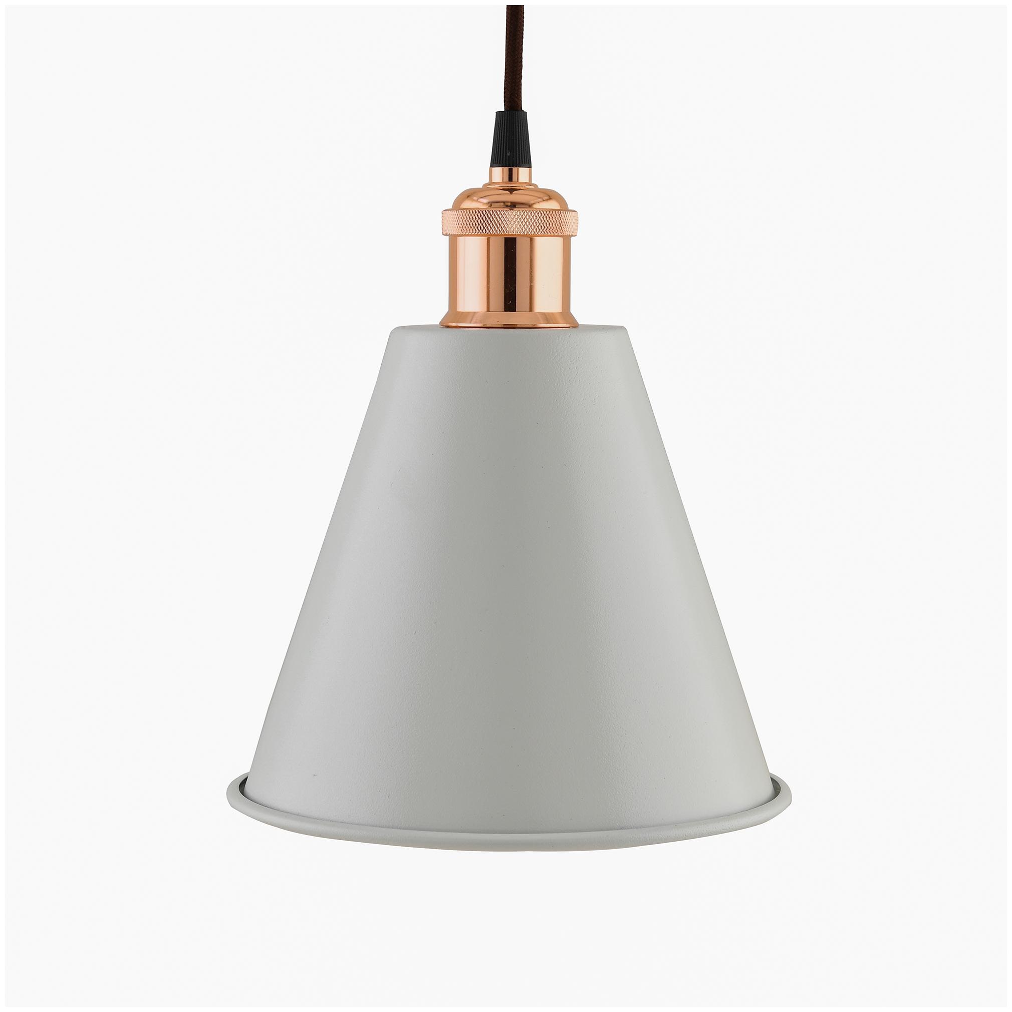 

Homesake Industrial White Guard Metal Bulb Iron Cone Vintage Hanging Ceiling Pendant Light Edison filament Holder Decorative Lamp Shade