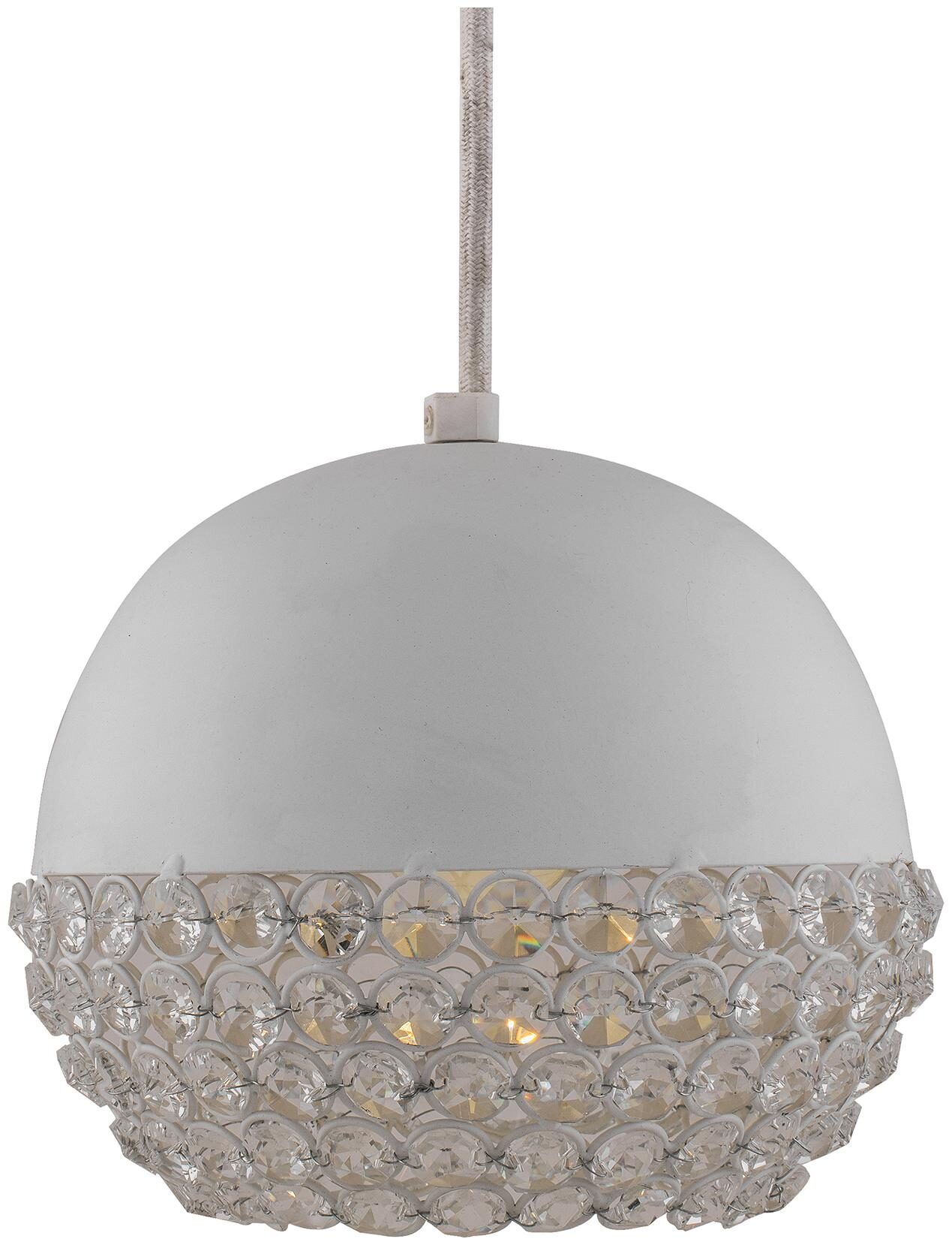

Homesake Matt White Crystal Hanging Globe Light Ceiling Light Nordic E27 Pendant