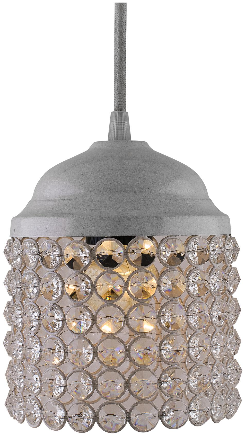 

Homesake White Crystal Hanging Cylinder Light Ceiling Light Nordic E27 Pendant