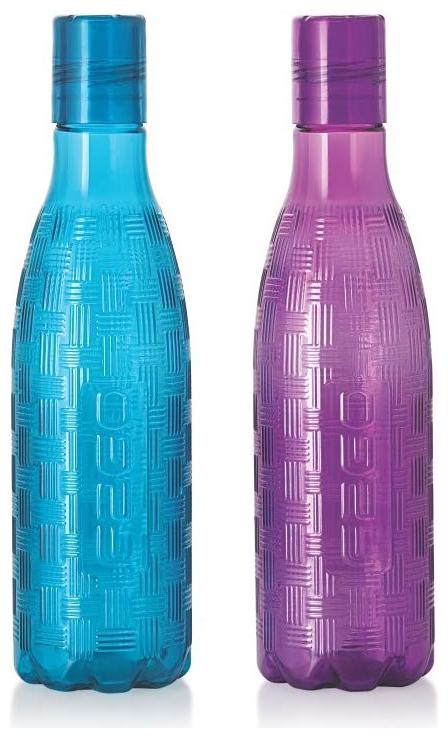 

Homfine Homfine 100 BPA Free Fridge Water Bottle 1000ML Pack Of 2 Pcs Plastic Multi Water Bottle ( 1000 ml Set of 2 )