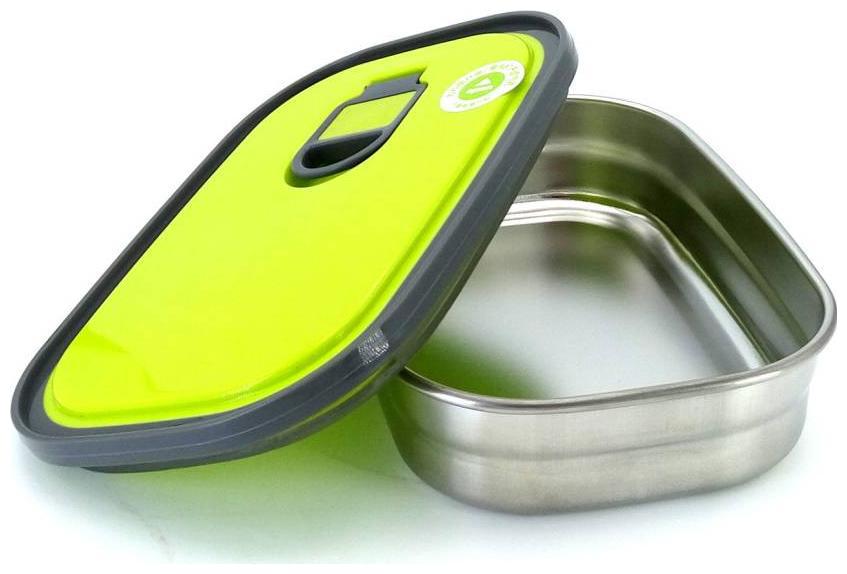 

Clastik Green Lunch box ( Set of 1 1100 ml )