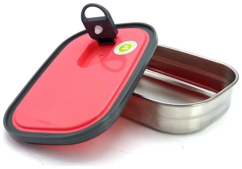 

Clastik Pink Lunch box ( Set of 1 1100 ml )