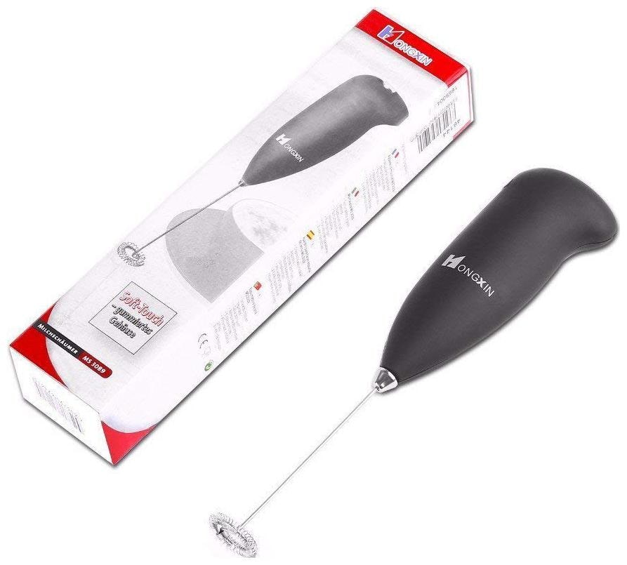 

Hongxin Classic Sleek Design Hand Blender for Cafe Latte Espresso Cappuccino Lassi Salad Dressing (Pack of 1)