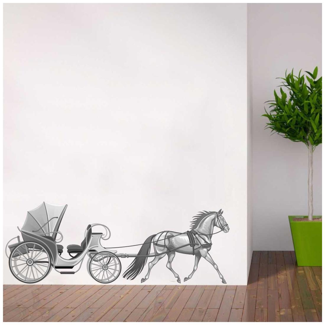 

Rawpockets Wall Stickers Horse Cart Wall Sticker