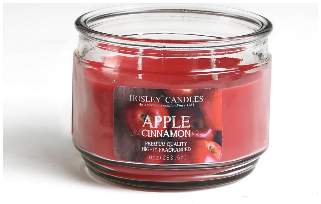 

Hosley Apple Cinnamon Highly Fragrance 2 Wick 283 49 g (10 Oz) Wax Jar Candle