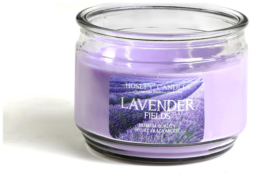 

Hosley Lavender Fields Highly Fragrance 2 Wick 283 49 g (10 Oz) Wax Jar Candle