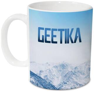 Hot Muggs Me Skies Mug - Geetika Personalised Name Ceramic;315ml;1 Unit