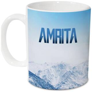 Hot Muggs Me Skies Mug - Amrita Personalised Name Ceramic;315ml;1 Unit