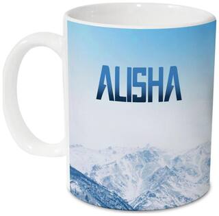 Hot Muggs Me Skies Mug - Alisha Personalised Name Ceramic;315ml;1 Unit