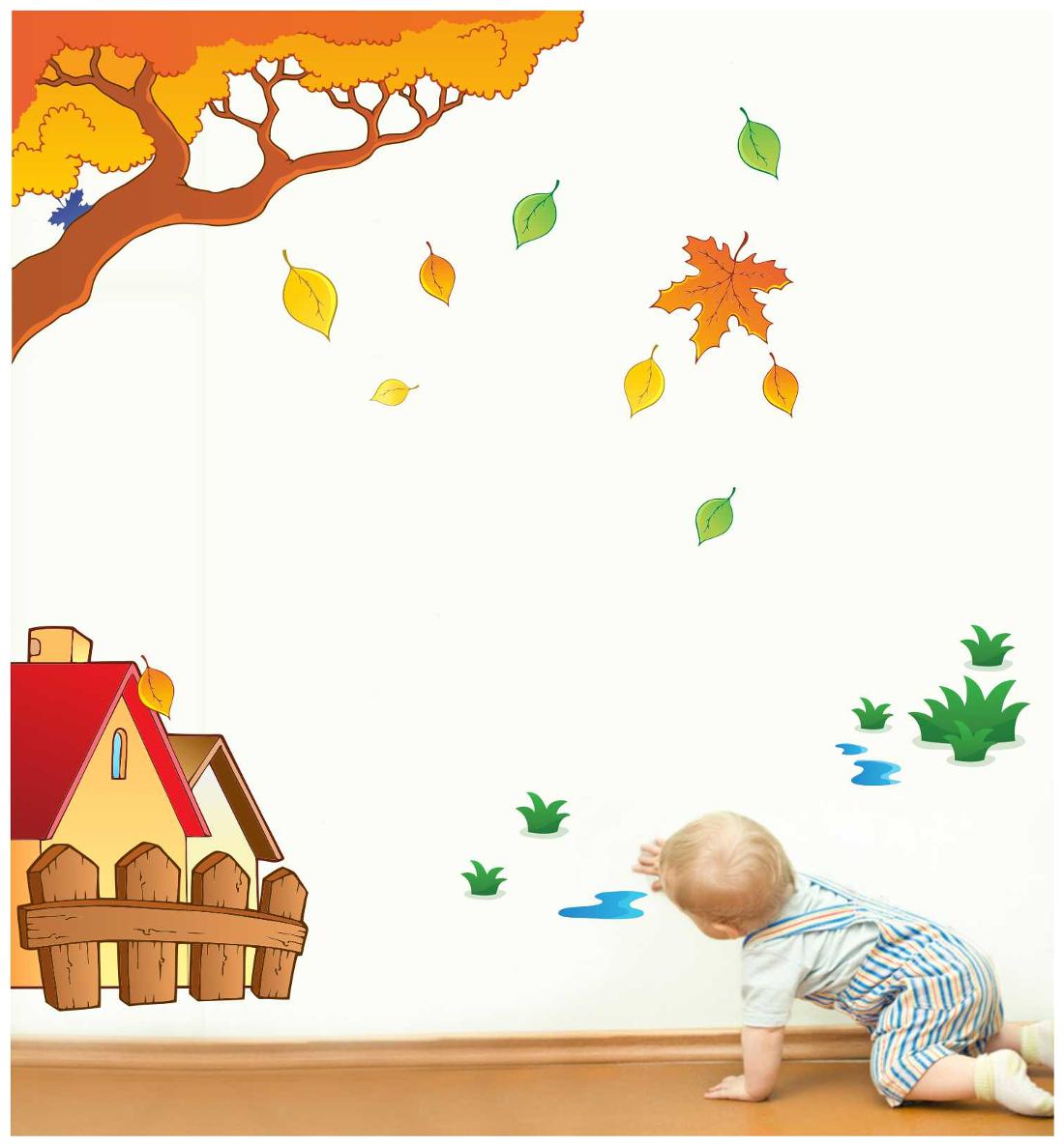 

Rawpockets Wall Stickers House and Tree Story Wall Decal Sticker