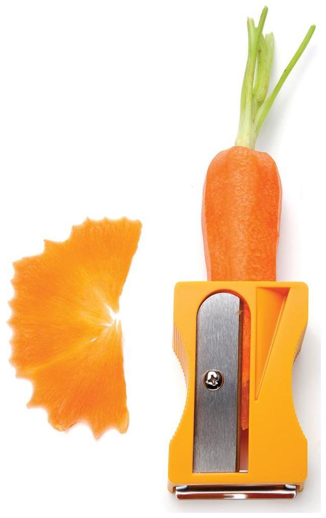 

House of Quirk Vegetable Peeler Spiral Ribbon Cutter and Shaver for Carrot Cucumber Potatoes - Yellow