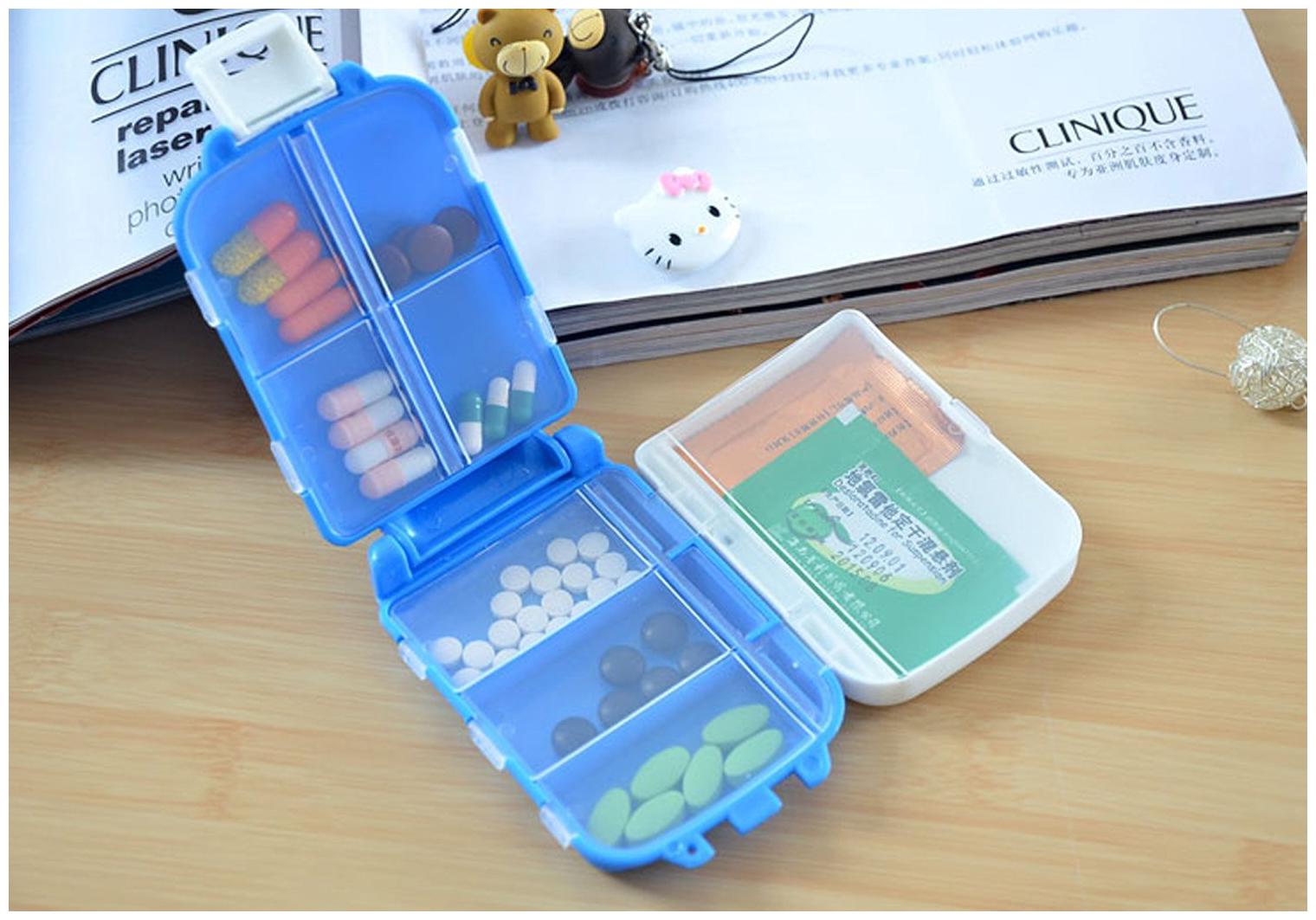 

House of Quirk Plastic Multicolor Box for pills jewellery Medicene Box