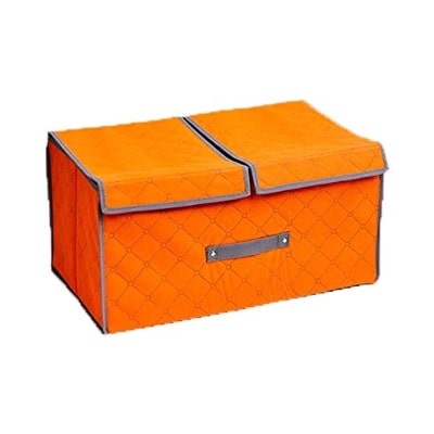 

House of Quirk Charcoal Divider Box Storage For Socks Bra Tie Scarfs