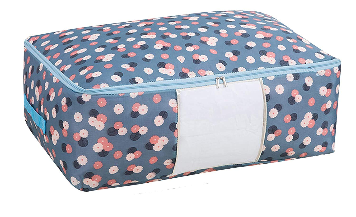 

House of Quirk Large Over-Sized Handy Storage Bag Heavy Duty Travel Luggage Caddy Organizer Laundry Bags Duffel Space Saver with Web Handles for Quilt Beddings Blanket